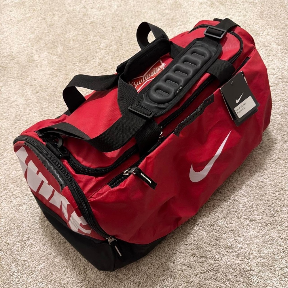 NWT Y2K Vintage Nike Max Air Duffel Bag | Red | One Size